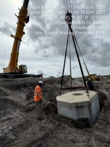 Hypower underground power work at The Pomp, Pompano Beach