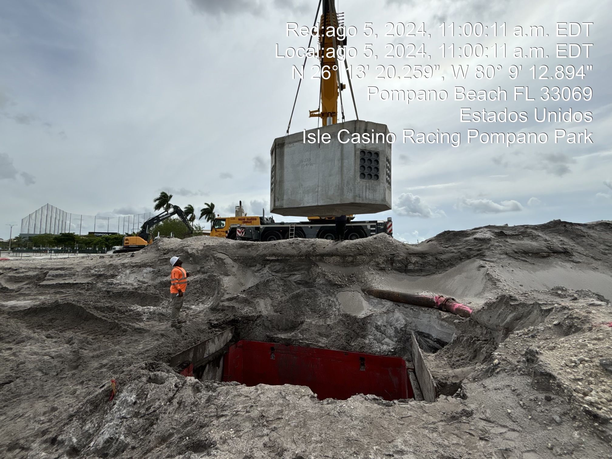 Hypower underground power work at The Pomp, Pompano Beach