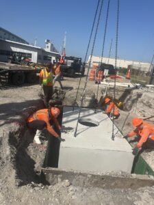 Hypower underground power work at Port Tampa Bay Hooker's Point