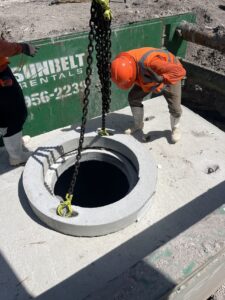 Hypower underground power work at Port Tampa Bay Hooker's Point