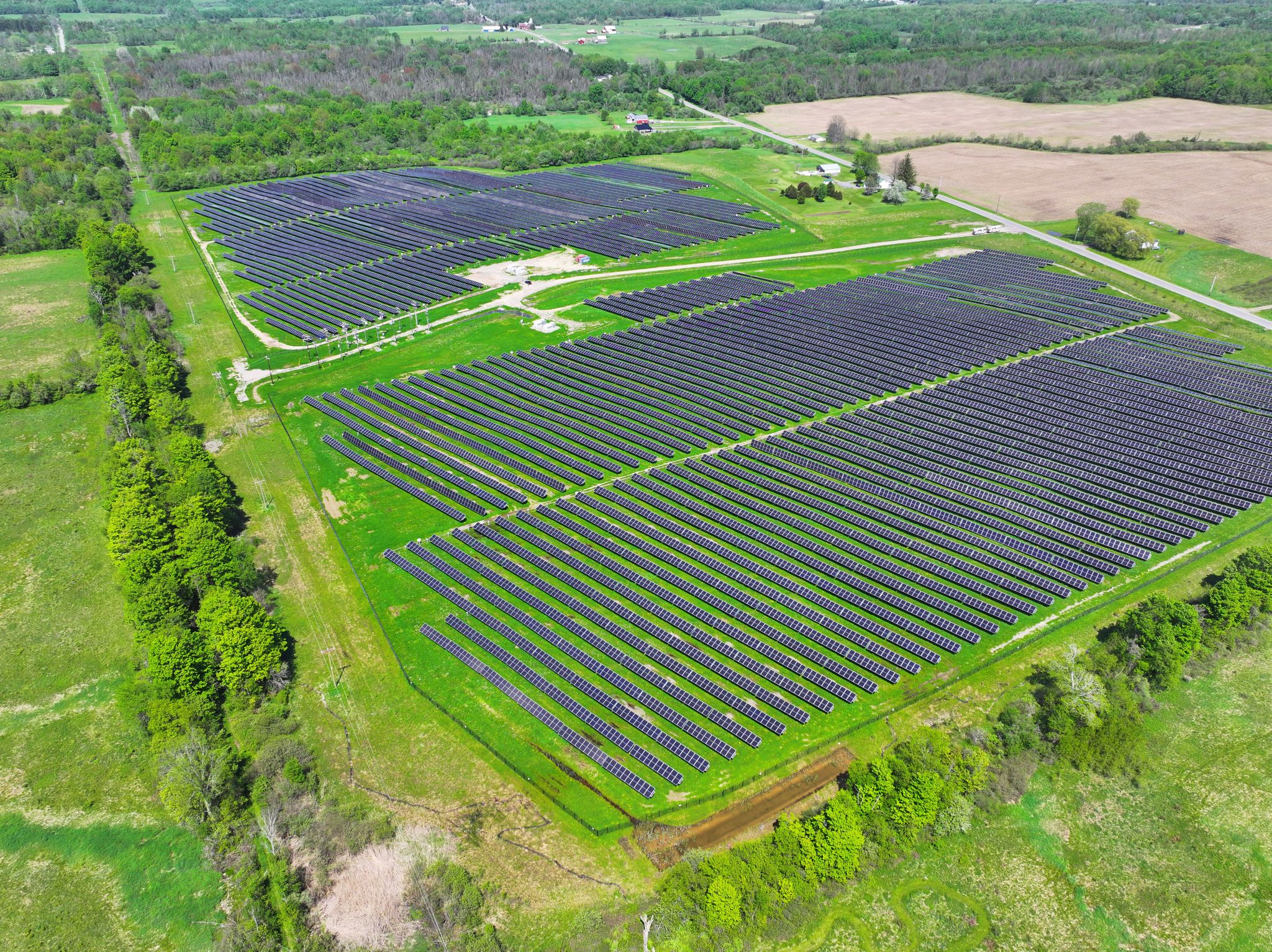 Hypower ground-mount community solar project in Upstate New York