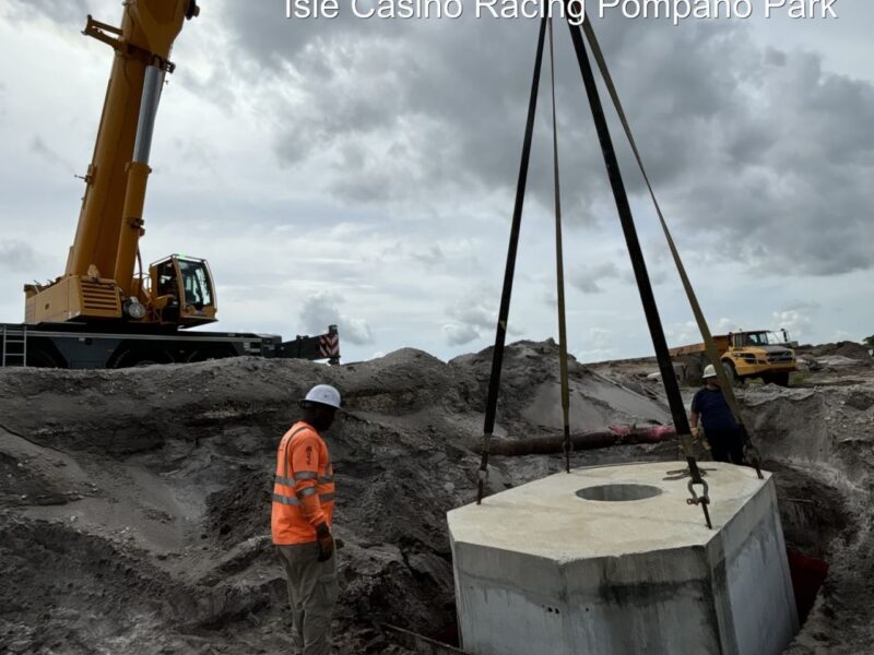 Hypower underground power work at The Pomp, Pompano Beach